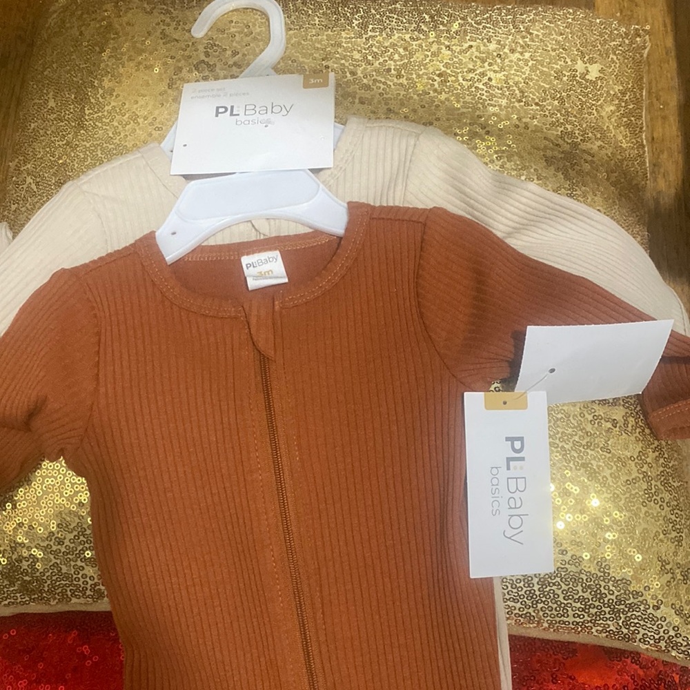 Brown and Tan onesies